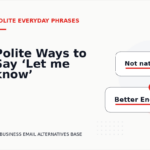 Polite Ways to Say ‘Let me know’