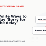 Polite Ways to Say ‘Sorry for the delay’