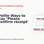 Polite Ways to Say ‘Please confirm receipt’