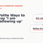 Polite Ways to Say ‘I am following up’