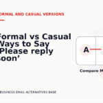 Formal vs Casual Ways to Say ‘Please reply soon’