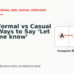 Formal vs Casual Ways to Say ‘Let me know’