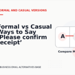 Formal vs Casual Ways to Say ‘Please confirm receipt’