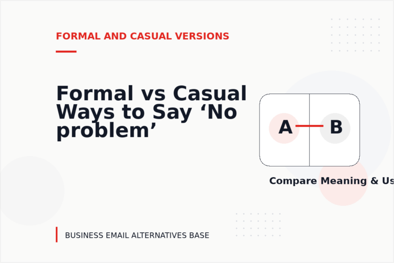 Formal vs Casual Ways to Say ‘No problem’
